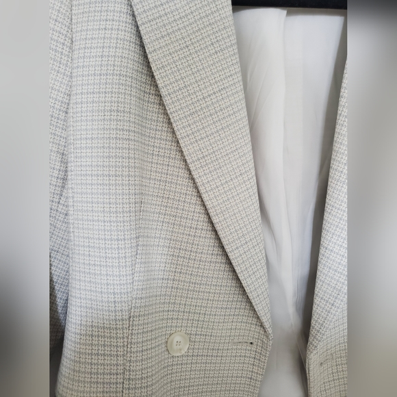 H&M HOUNDSTOOTH DOUBLE BREASTED BLAZER - Picture 3 of 4